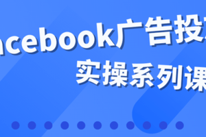 百万级广告操盘手带你玩Facebook全系列投放：运营和广告优化技能实操