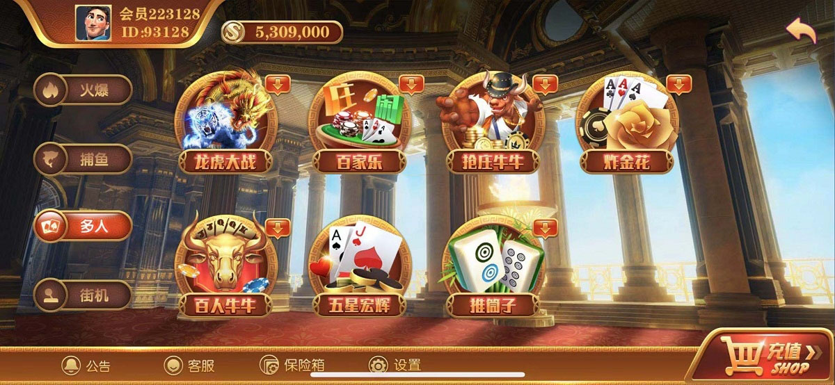 逍遥娱乐 无错运营级别 大富豪 二开增加多款子游戏 双端完整组件插图3