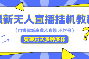 最新无人直播挂机教程,可自用可收徒,收益无上限,一天啥都不干光靠收徒变现5000+