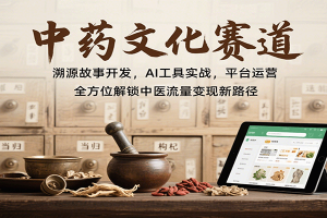 中药文化赛道:溯源故事开发,AI工具实战,平台运营,全方位解锁中医流量变现新路径